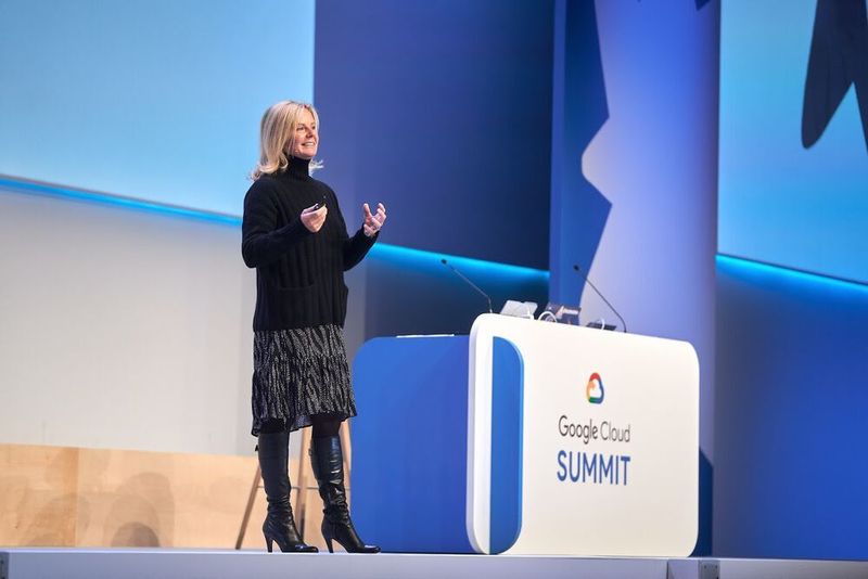 Deutschland-Chefin Anette Meier bei der Eröffnung... (Google Cloud)