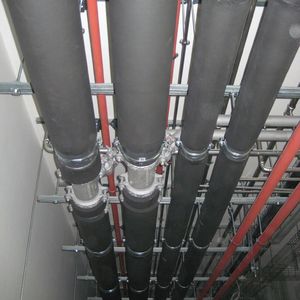 Grooved piping systems provide a union at every joint for ease of system maintenance and expansion.