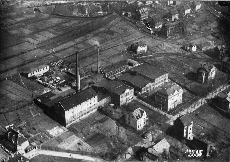 Luftaufnahme des Werksgeländes aus dem Jahr 1925. (Dörken)