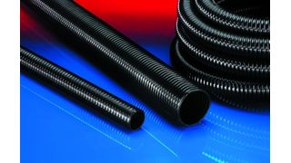 Der hochtemperaturfeste Spezialschlauch von Norres zeichnet sich durch seine sehr hohe Durchsatzleistung an heißen, extrem abrasiven Stoffen bei einer stark verlängerten Standzeit aus. (Bild: Norres)