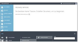 Backup & Recovery mit der Cloud: Virtuelle Server in Microsoft Azure sichern und wiederherstellen. (Screenshot: Thomas Joos)