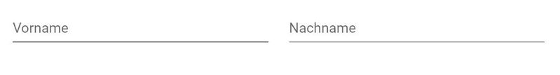 Eine Spalte mit zwei gleich großen Eingabefeldern.