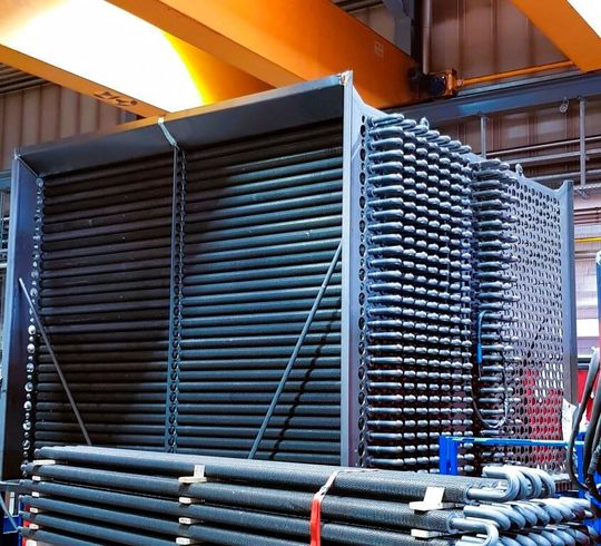 Aufbau eines Economizers mit einer Wärmeleistung von 4.700 kW.(Bild:  Rosink-Werkstätten)