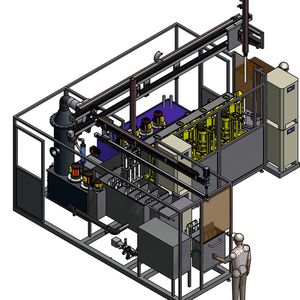 Bild 1: Das vollautomatische Anlagenkonzept für das Selga-Coat-Chrom-Verfahren: Eine solche Anlage wird derzeit im niederländischen Venlo aufgebaut.
