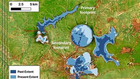 Folgenabschätzung aus dem All: Mit Erdbeobachtung und maschinellem Lernen den Einfluss des Bergbaus auf unseren Planeten messen. (Bild: HZDR)