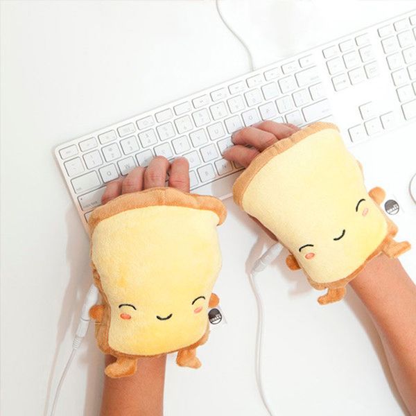 Nie mehr kalte Hände beim Tippen! Die USB-Handwärmer kommen im Toast-Desing und kosten bei www.yellowoctopus.com.au rund 35 Euro. (Bild: www.yellowoctopus.com.au)