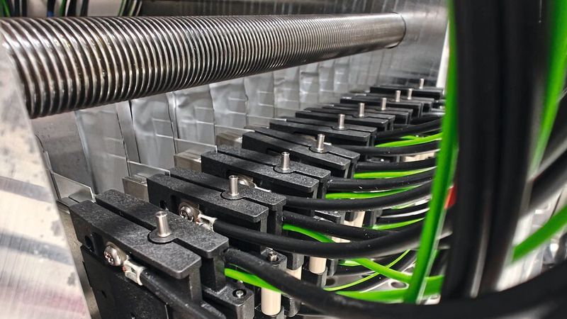 Alterungstest der siliziumreichen Hochenergie-Pouchzellen. (Bild: Fraunhofer ISE)