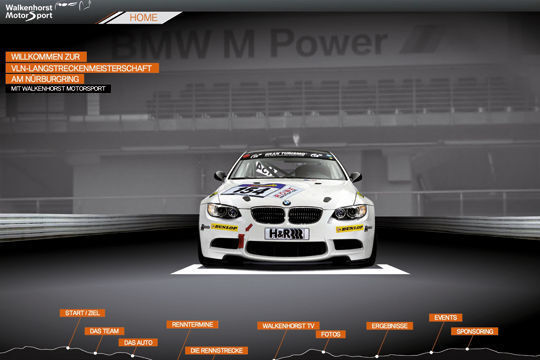 Seit Juni 2011 präsentiert sich das Walkenhorst-Motorsport-Team auf einer eigenen Homepage. (Walkenhorst)