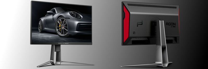 Der AOC Agon Pro PD27S wurde von Porsche Design gestaltet. Der Look des 27-Zoll-QHD-Gaming-Monitors greift Elemente des  im April vorgestellten Agon Pro PD32M auf. 