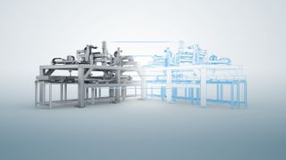 Virtuelle Modelle können helfen, Konzepte zu bewerten, Maschinenabläufe zu optimieren und Integrationsfragen bereits während der Entwicklung zu klären.  (Bild: Festo)