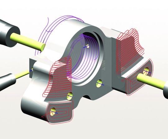 The picture shows the result of a typical workpiece automated with Camsmart. The picture shows the result of a typical workpiece automated with Camsmart.