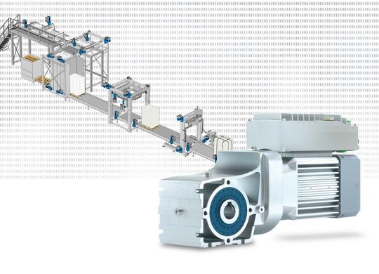 Dezentrale Asynchronantriebssysteme mit geregelten Frequenzumrichtern können im End-of-Line-Packaging entscheidende Vorteile bieten.(Bild:  Nord Drivesystems)