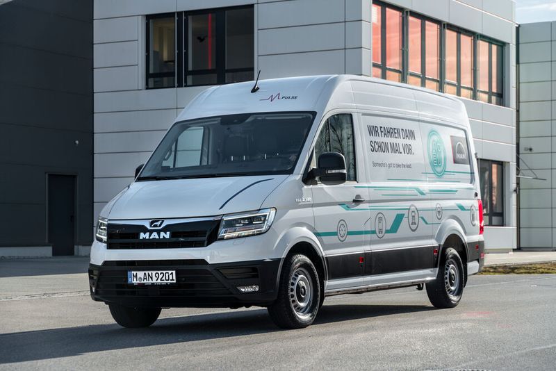 Den bei MAN eTGE getauften E-Transporter nennt VW e-Crafter. (Bild: MAN)