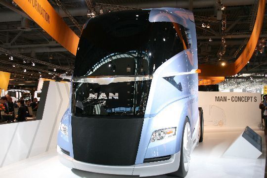 Eine denkbare Lkw-Zukunft: Die Studie Concept S von MAN. (Archiv: Vogel Business Media)