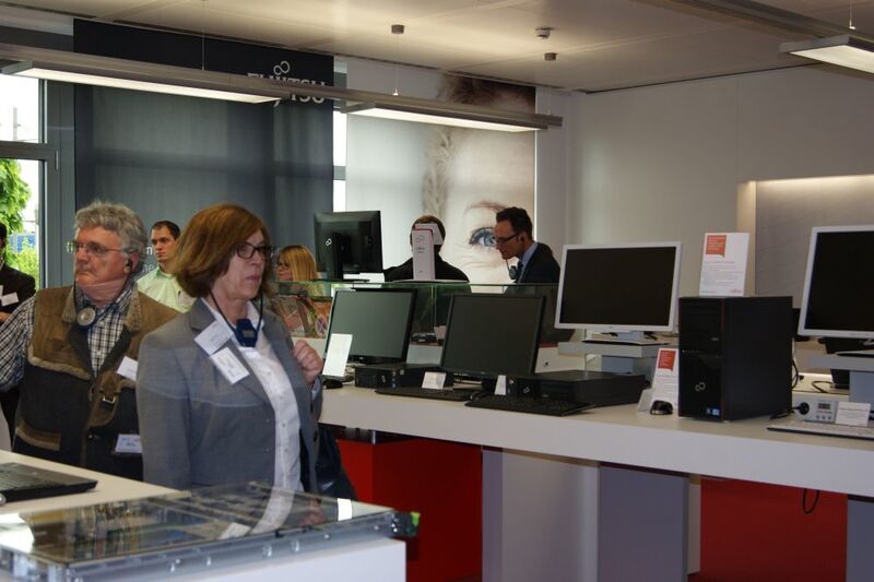 Fujitsu hat in Augsburg einen eigenen Empfangsraum für Besucher eingerichtet. (IT-BUSINESS)