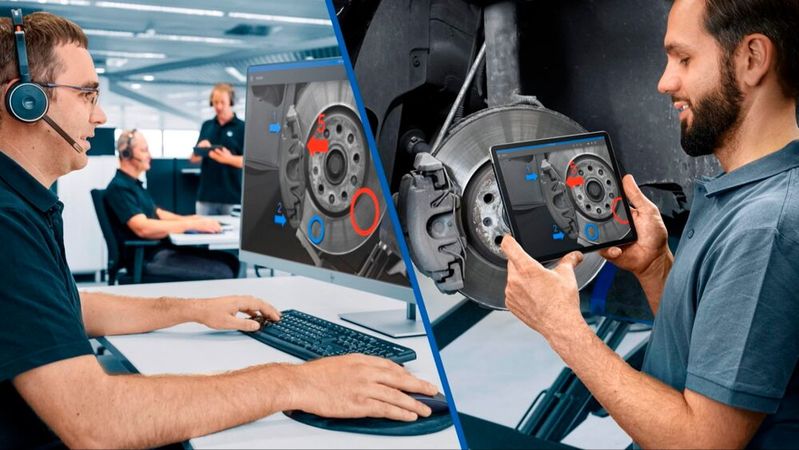 Der Bremsenspezialist ergänzt seine Technische Hotline um einen Video-Service mit AR-Funktion.(Bild:  Aumovio)