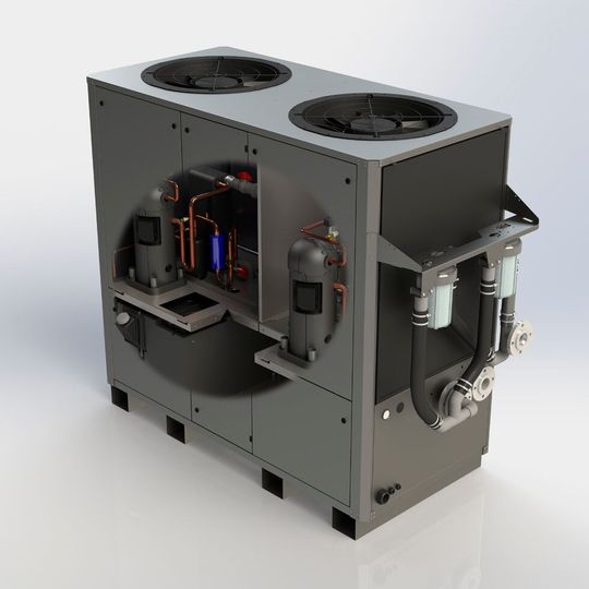 Technotrans weiß, dass eine optimale Kühlung die Bearbeitungsprozesse per Laser verbessern. Der „ECOtec.chiller xtend“ ist dafür etwa eine hochflexible Option des modularen Kühlsystems und bietet thermisches Management mit Energieeffizienz und Anpassungsfähigkeit.(Bild:  Technotrans)