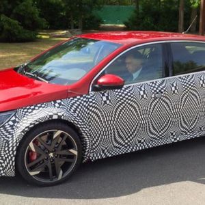 Vom Peugeot-Verantwortlichen Maxime Picat selbst aufgenommen: PSA-Chef Carlos Tavares bei der Testfahrt.