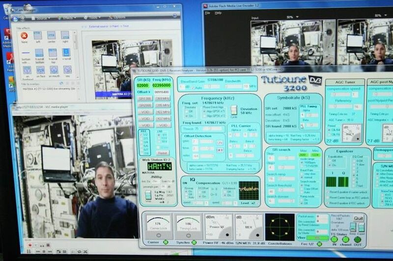 Ham-Video auf der ISS in Aktion (ESA)