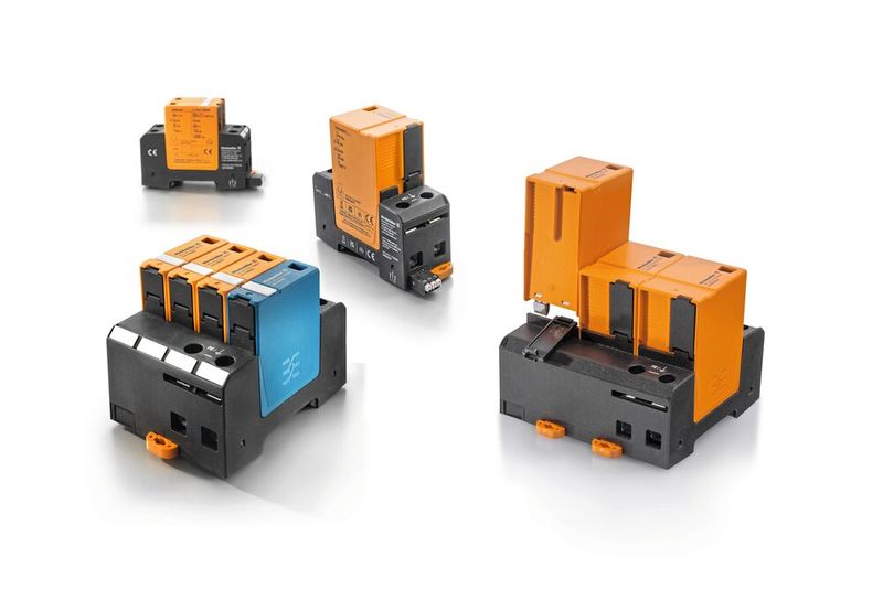 Mit den VPU AC I F 275/25 Multipolvarianten vervollständigt Weidmüller sein Portfolio weiter und bietet den gesamten Schutz für Typ I und Typ II- Anwendungen. (Bild: Weidmüller)