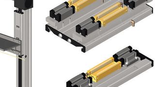 Führungsschlitten mit Bremse für Bahr-Profilsystem (Bild: Bahr)