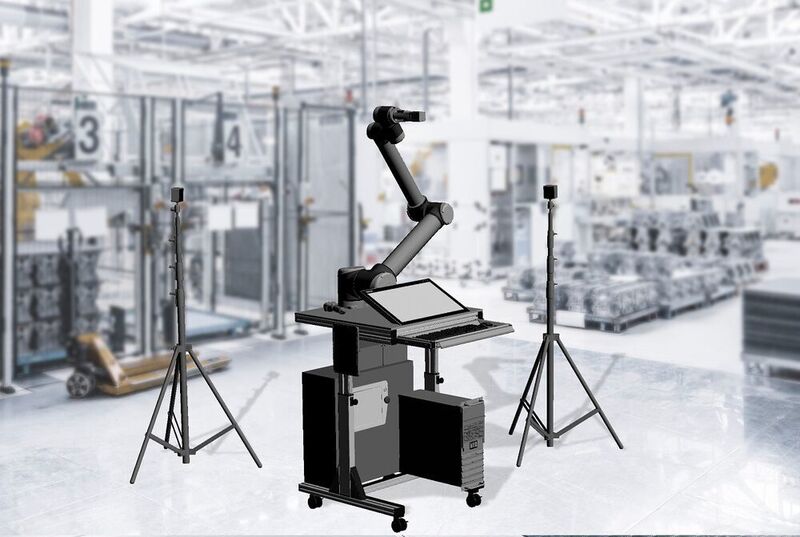Konstruktionszeichnung des ‚RoboSpector‘  (Robotron Datenbank-Software GmbH & Wandelbots GmbH)