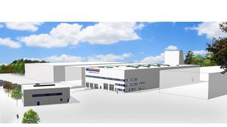 So soll das neue Logistikgelände von Greiwing in Duisburg aussehen.  (Bild: Greiwing)