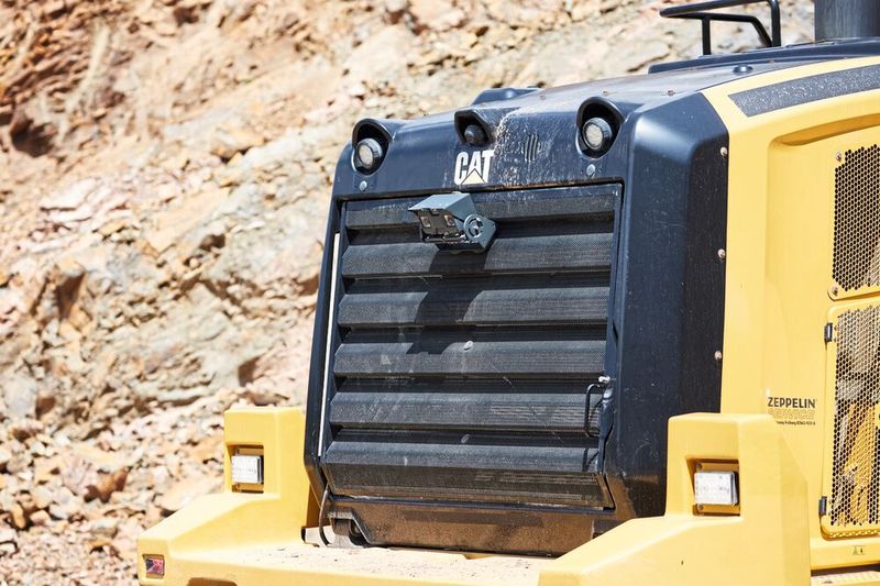 Überwachung des Rückraums eines Radladers zur Kollisionsvermeidung mit dem Visionary AI-Assist von Sick. (Bild: Sick)