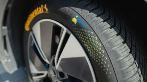 Der „ZEvRA“-Konzeptreifen besteht zu rund 43 Prozent aus recycelten Materialien. (Bild: Continental)