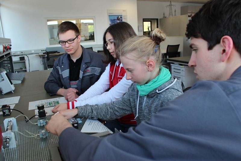 Girls’ Day am Hauptsitz in Lohr. (Bild: Bosch Rexroth)
