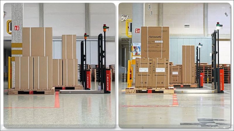 Digitaler Zwilling als Steuerzentrale: In den Logistikzentren der Otto Group sollen Roboterflotten unterschiedlicher Hersteller künftig über einen zentralen „Robotic Coordination Layer“ koordiniert und virtuell getestet werden. (Bild: Otto Group)