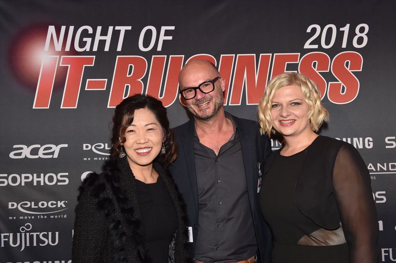 (v. l.) Sun Spornraft, Insys, Bernd Stopper, Google, und Heidi Schuster, IT-BUSINESS. (Bild: Hannes Magerstädt)