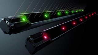 Der Arbeitsstatus der SL-V-Sicherheits-Lichtvorhänge ist jederzeit sichtbar, weil eine Präsenzanzeige aus roten und grünen Leuchtdioden verwendet wird. Bild: Keyence (Archiv: Vogel Business Media)