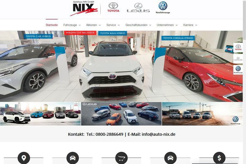 Seine Website hatte das Autohaus Nix 2018 komplett überarbeitet. (Autohaus Nix)