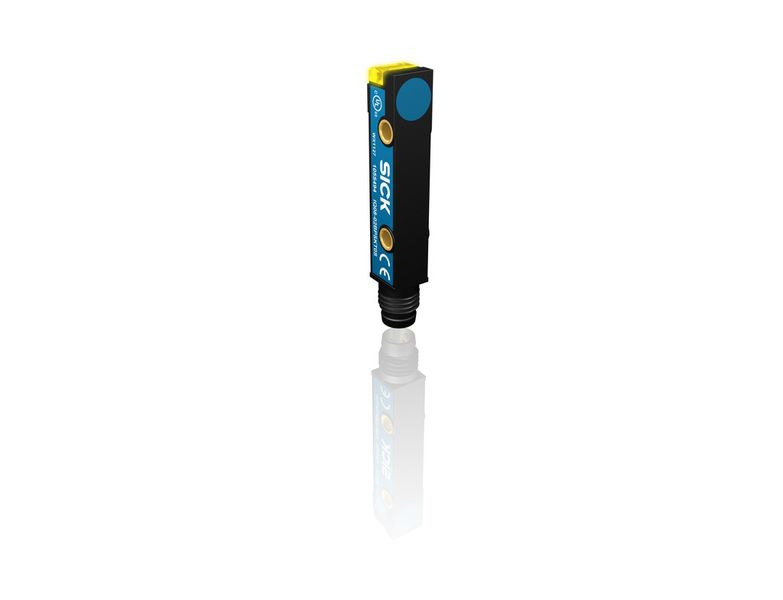Schlanke Außenmaße von nur 8 mm x 8 mm und dabei bis zu 4 mm Schaltabstand bei nicht bündigem Einbau machen den IQ 08 zur optimalen Kombination aus geringem Platzbedarf und hoher Detektionsleistung. (Bild: Sick)