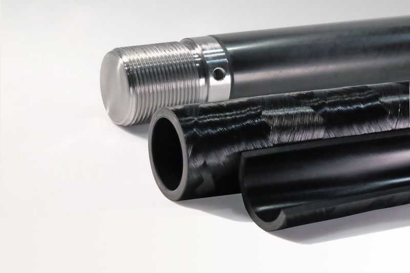 Für Stangen und Rohre ist H-CFK ein universal einsetzbarer Werkstoff-Verbund. (Hänchen)