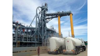 Van Aalst stattete die pneumatischen Entladesysteme verschiedener Zementträger mit  Verladebalge von TBMA aus.  (Bild: TBMA/Van Aalst)