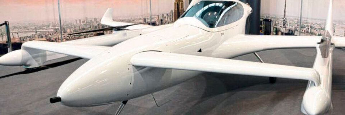 The electrically powered V600 is designed to take off and land vertically, but also to fly like an airplane