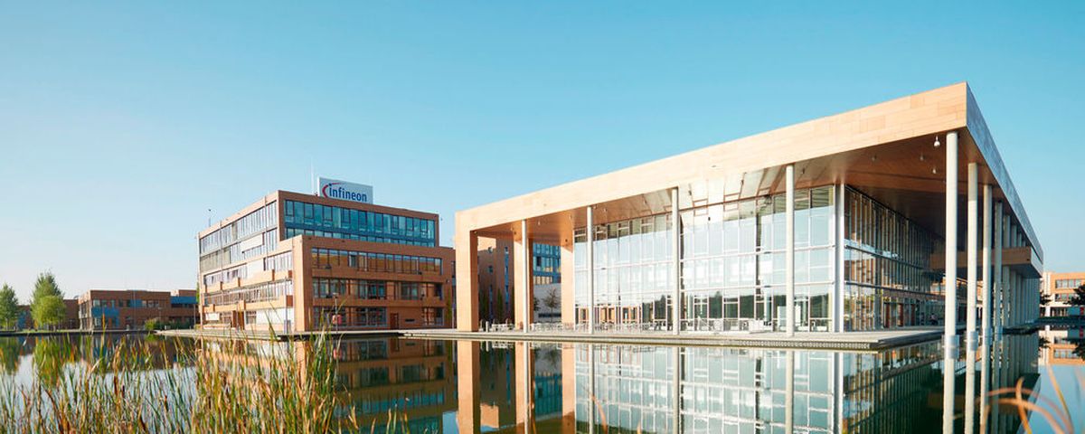 Headquarter of Infineon in Neubiberg near Munich.