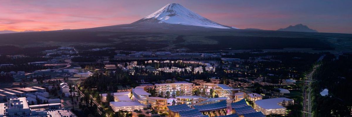At the foot of Mount Fuji, Toyota is developing their vision of a future city.