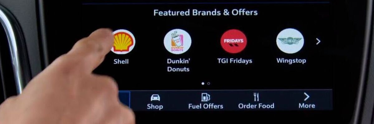 GM first to offer in-car purchases via Marketplace app.