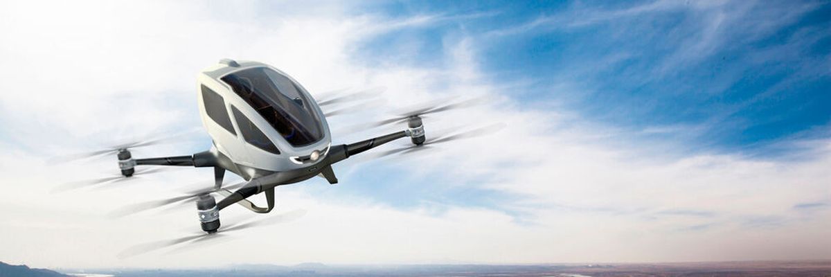EHang developed the world's first electric, personal Autonomous Aerial Vehicle (AAV) back in 2016.