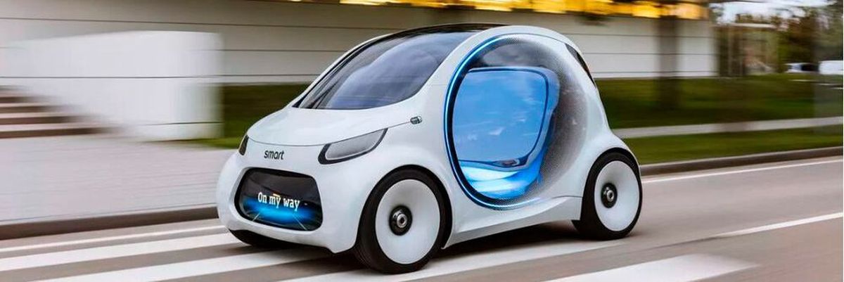 Daimler's Smart Vision EQ fortwo Concept.