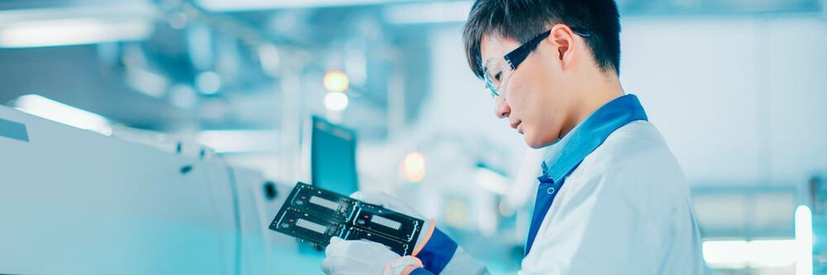 Printed circuit boards are also checked in a variety of ways including an optical inspection.