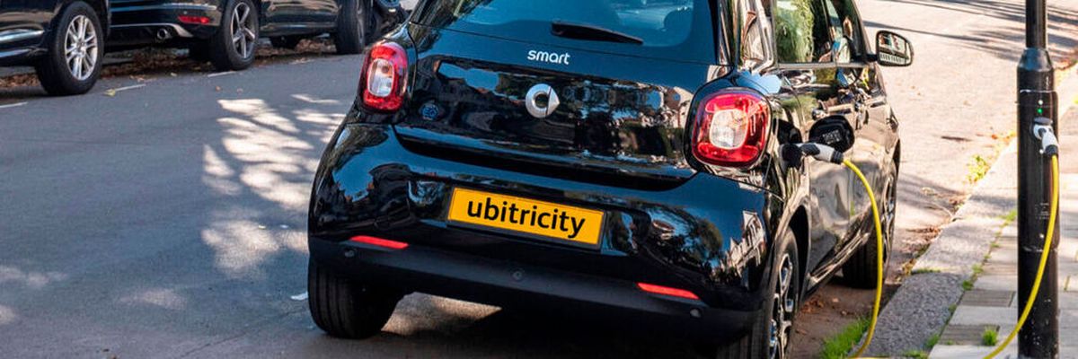 ubitricity integrates EV charging into existing street infrastructure such as lamp posts and bollards.