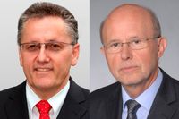 Bernd Bach (li.), Direktor Netzentwicklung, und Joachim Nitsche, Direktor Niederlassungen
