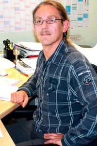 Entwicklungsingenieur Stefan Eberhardt: „Das System aus Steuereinheit, Hydraulikaggregat und Industriebremsen hatte es uns sofort angetan.”