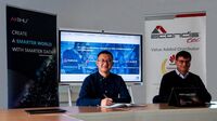 Xavier Chen, Director General de Aishu Alemania, y el Director General de Acondistec, Ümit Subas, en la firma del acuerdo de distribución.