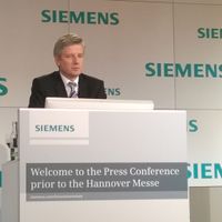 Ralf Christian, CEO Siemens-Division Low and Medium Voltage, Infrastructrue & Cities Sector.