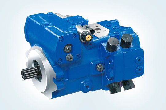 Axialkolben-Verstellpumpe A30VG: In Hard- und Software vollständig kompatibel zum Mobilelektronikprogramm von Rexroth. Axialkolben-Verstellpumpe A30VG: In Hard- und Software vollständig kompatibel zum Mobilelektronikprogramm von Rexroth.